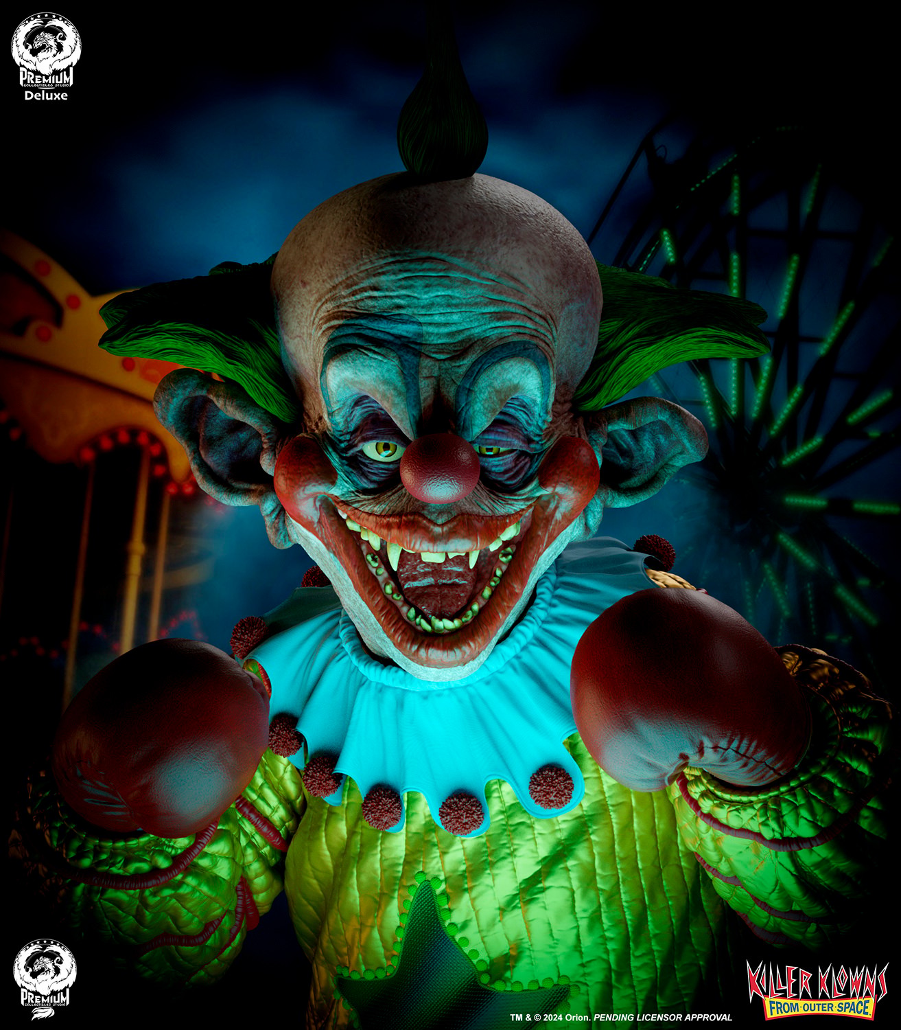 Killer Klowns from Outer Space Shorty Deluxe Edition Quarter Scale Statue  (Prototype Shown) View 2