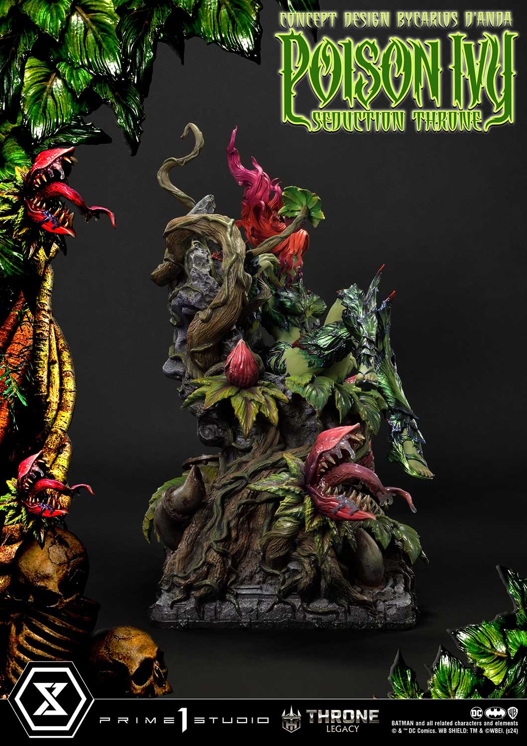 DC Comics Poison Ivy Seduction Throne Quarter Scale Statue  (Prototype Shown) View 11