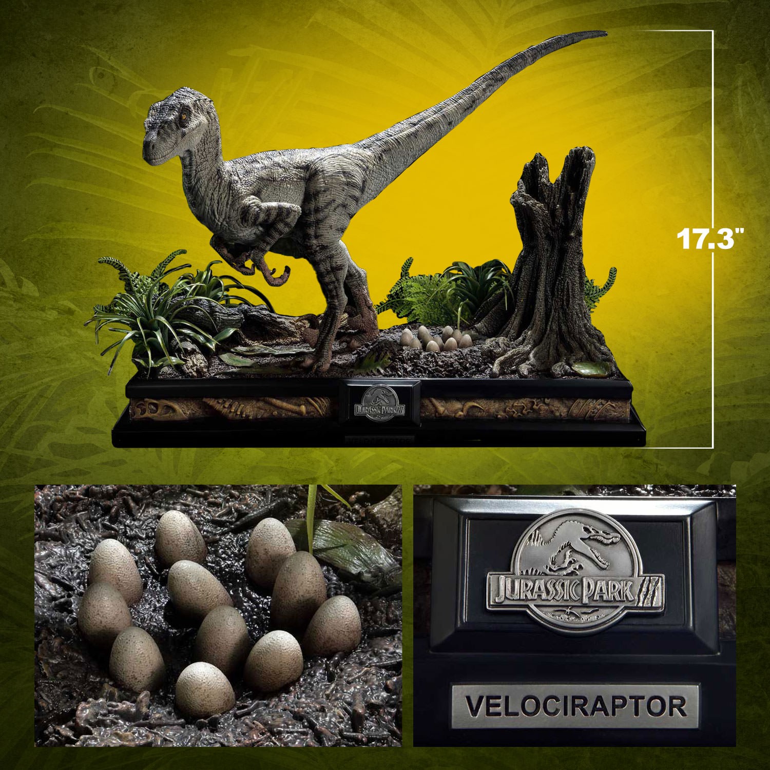 Jurassic Park Velociraptor Female Statues  Collector Edition (Prototype Shown) View 2
