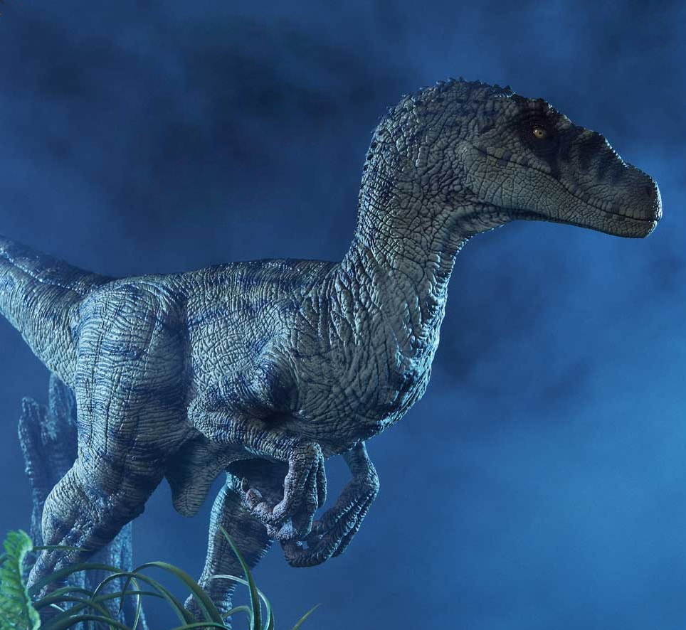 Jurassic Park Velociraptor Female Bonus Version Statues  (Prototype Shown) View 1
