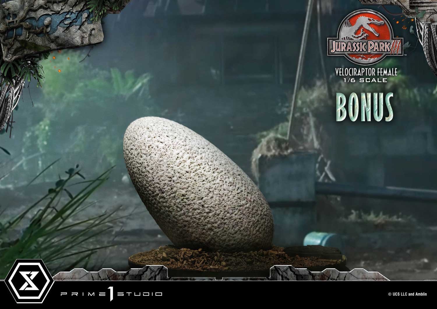Jurassic Park Velociraptor Female Bonus Version Statues  (Prototype Shown) View 3