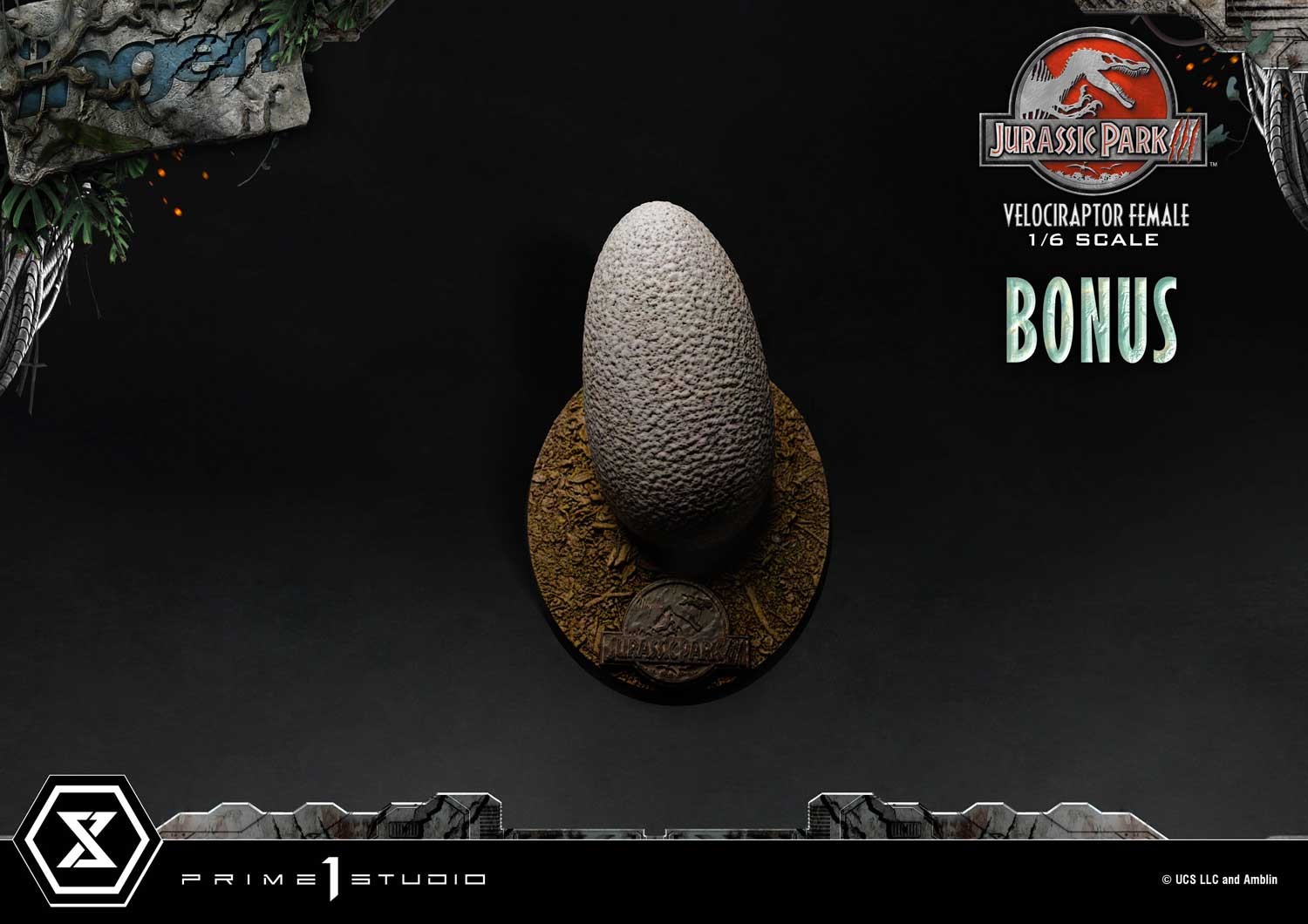 Jurassic Park Velociraptor Female Bonus Version Statues  (Prototype Shown) View 4