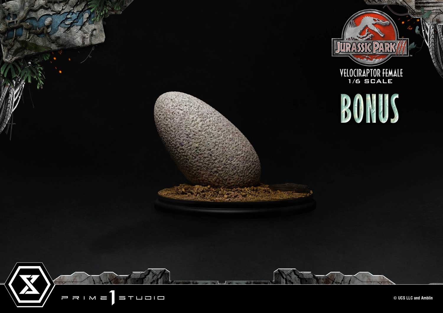Jurassic Park Velociraptor Female Bonus Version Statues  (Prototype Shown) View 5