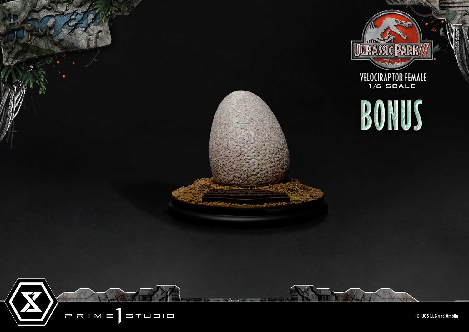 Jurassic Park Velociraptor Female Bonus Version Statues  (Prototype Shown) View 6