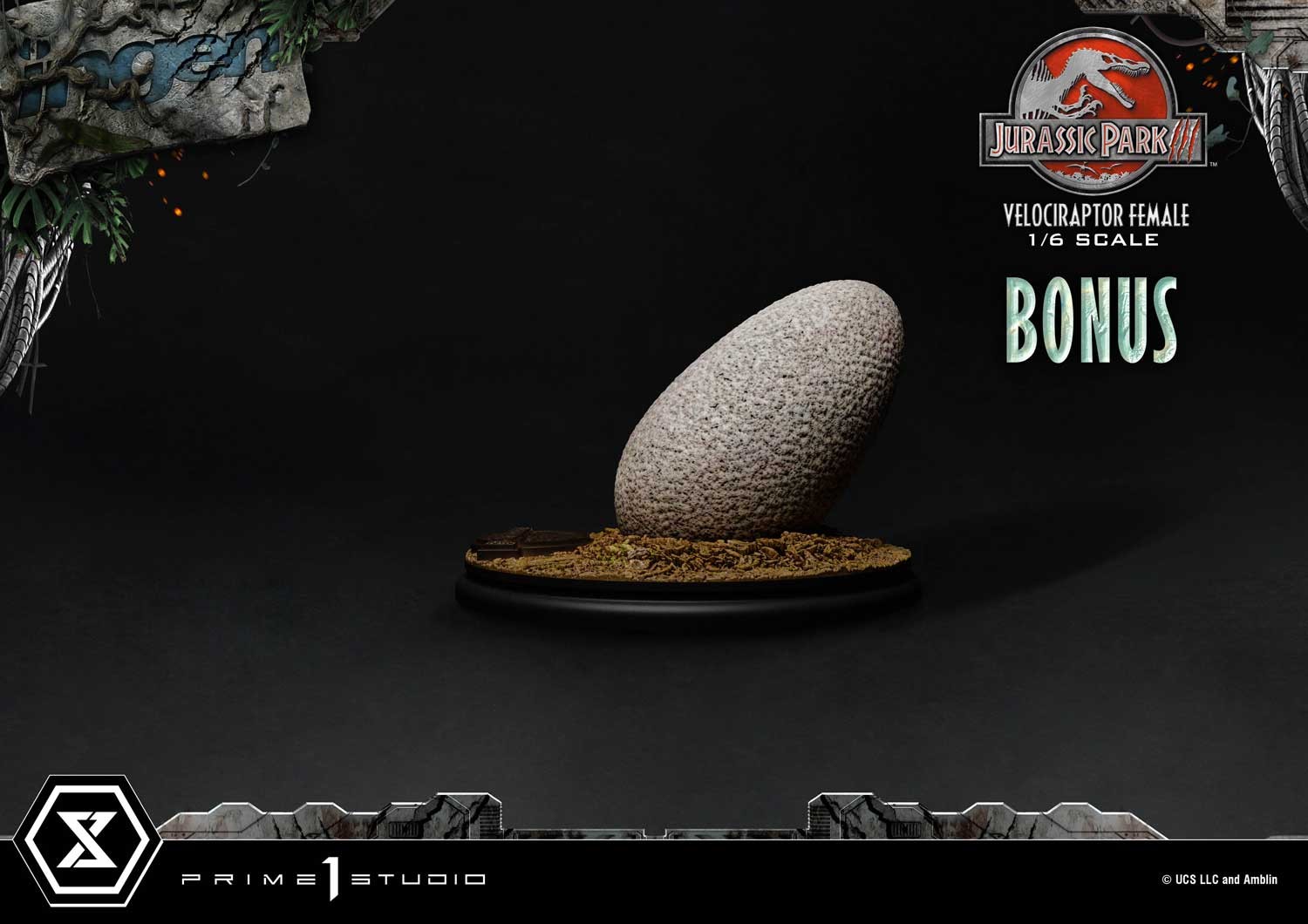 Jurassic Park Velociraptor Female Bonus Version Statues  (Prototype Shown) View 7