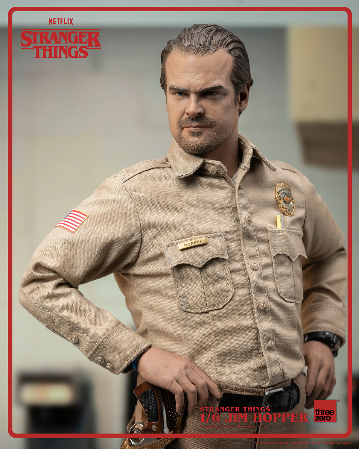 Stranger Things Jim Hopper (Season 1) Sixth Scale Figure  (Prototype Shown) View 1