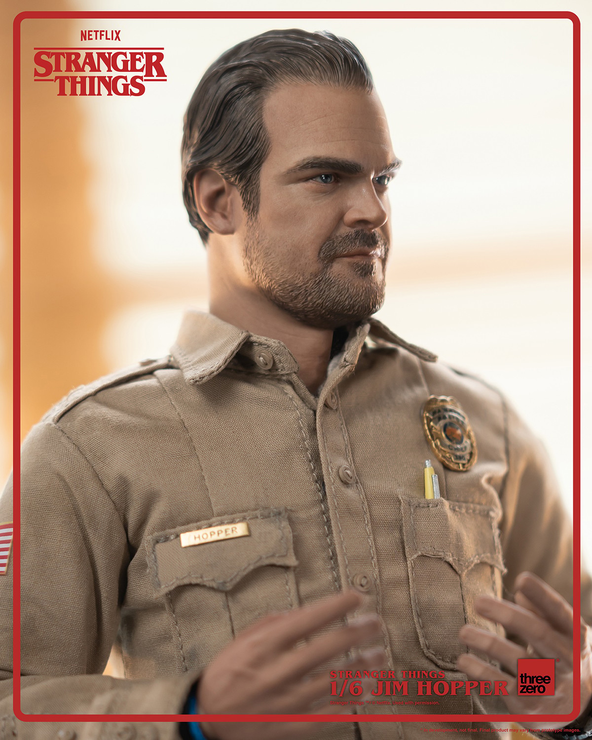 Stranger Things Jim Hopper (Season 1) Sixth Scale Figure  (Prototype Shown) View 9
