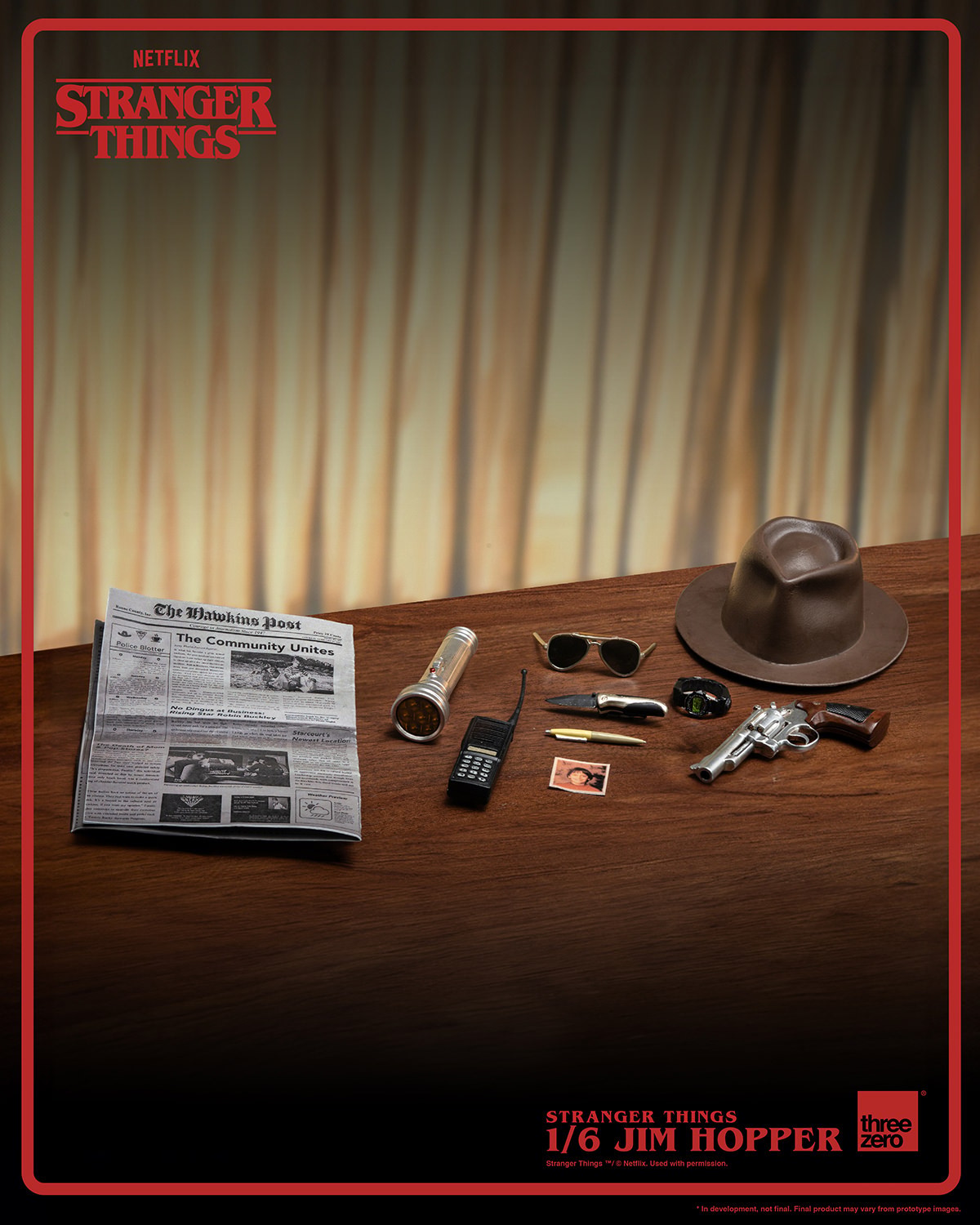 Stranger Things Jim Hopper (Season 1) Sixth Scale Figure  (Prototype Shown) View 13