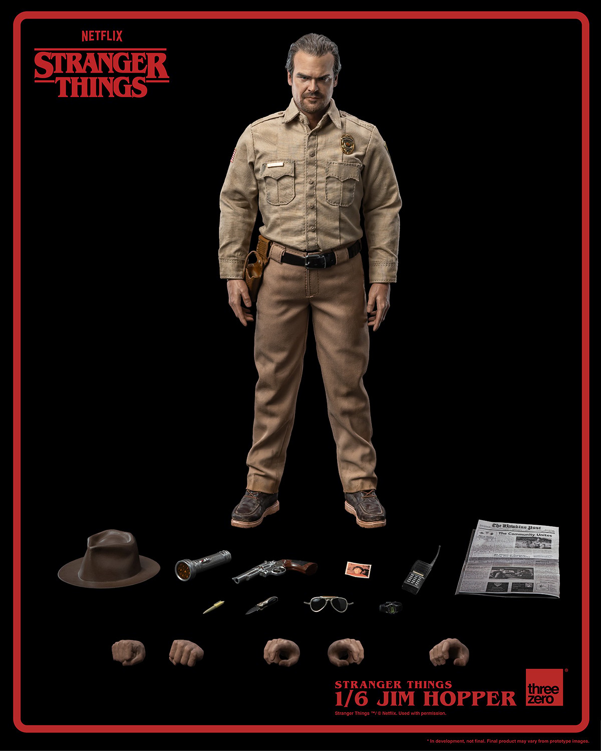 Jim Hopper (Season 1) Sixth Scale Figure by Threezero | Sideshow