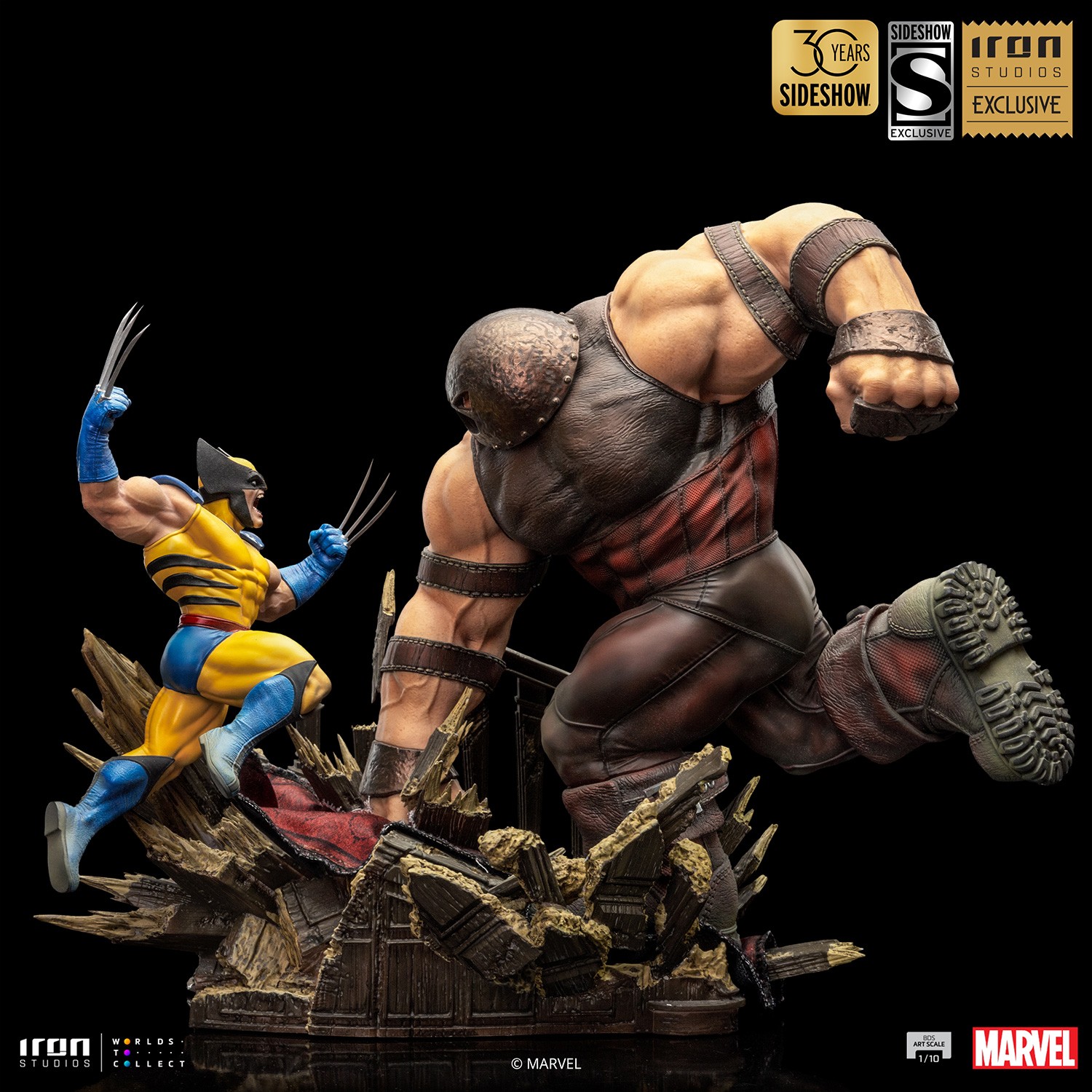 IRON STUDIOS : WOLVERINE vs JUGGERNAUT 1.10 scale statue Wolverine-vs-juggernaut_marvel_gallery_65fb0f902c4e1