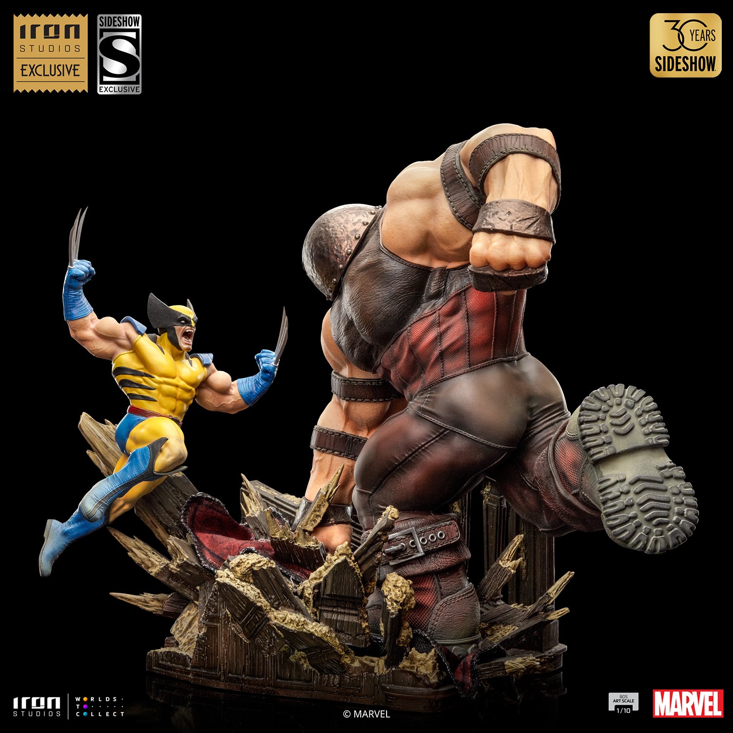 IRON STUDIOS : WOLVERINE vs JUGGERNAUT 1.10 scale statue Wolverine-vs-juggernaut_marvel_gallery_65fb0f90a2f40