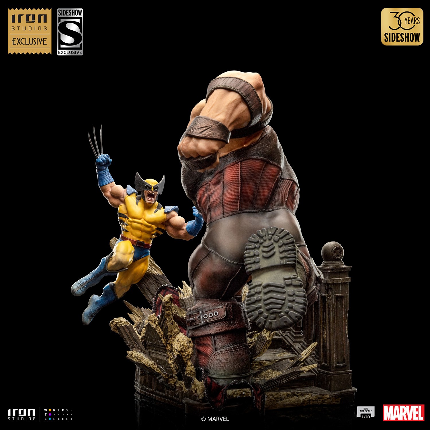 IRON STUDIOS : WOLVERINE vs JUGGERNAUT 1.10 scale statue Wolverine-vs-juggernaut_marvel_gallery_65fb0f91293ee