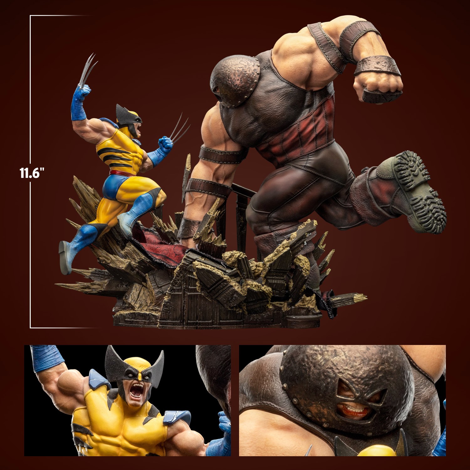 IRON STUDIOS : WOLVERINE vs JUGGERNAUT 1.10 scale statue Wolverine-vs-juggernaut_marvel_scale_65fb0f60aebf1