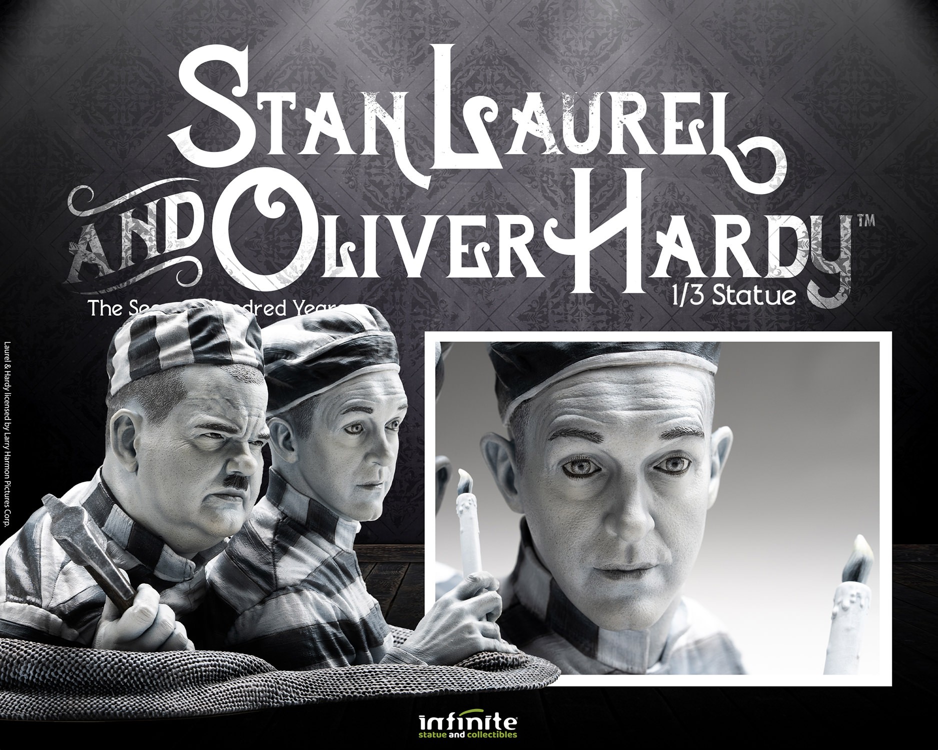 Stan Laurel & Oliver Hardy Stan Laurel & Oliver Hardy Statues  (Prototype Shown) View 13