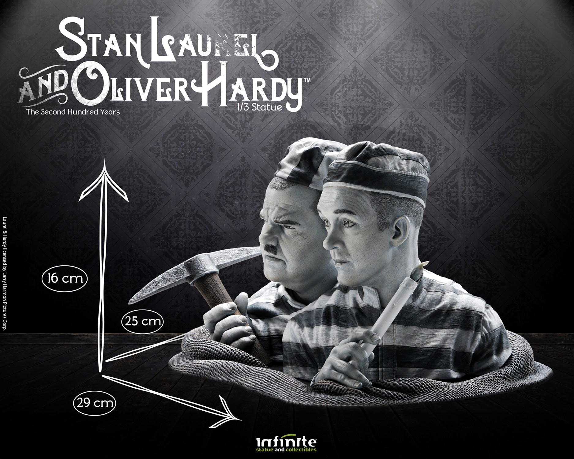 Stan Laurel & Oliver Hardy Stan Laurel & Oliver Hardy Statues  (Prototype Shown) View 23