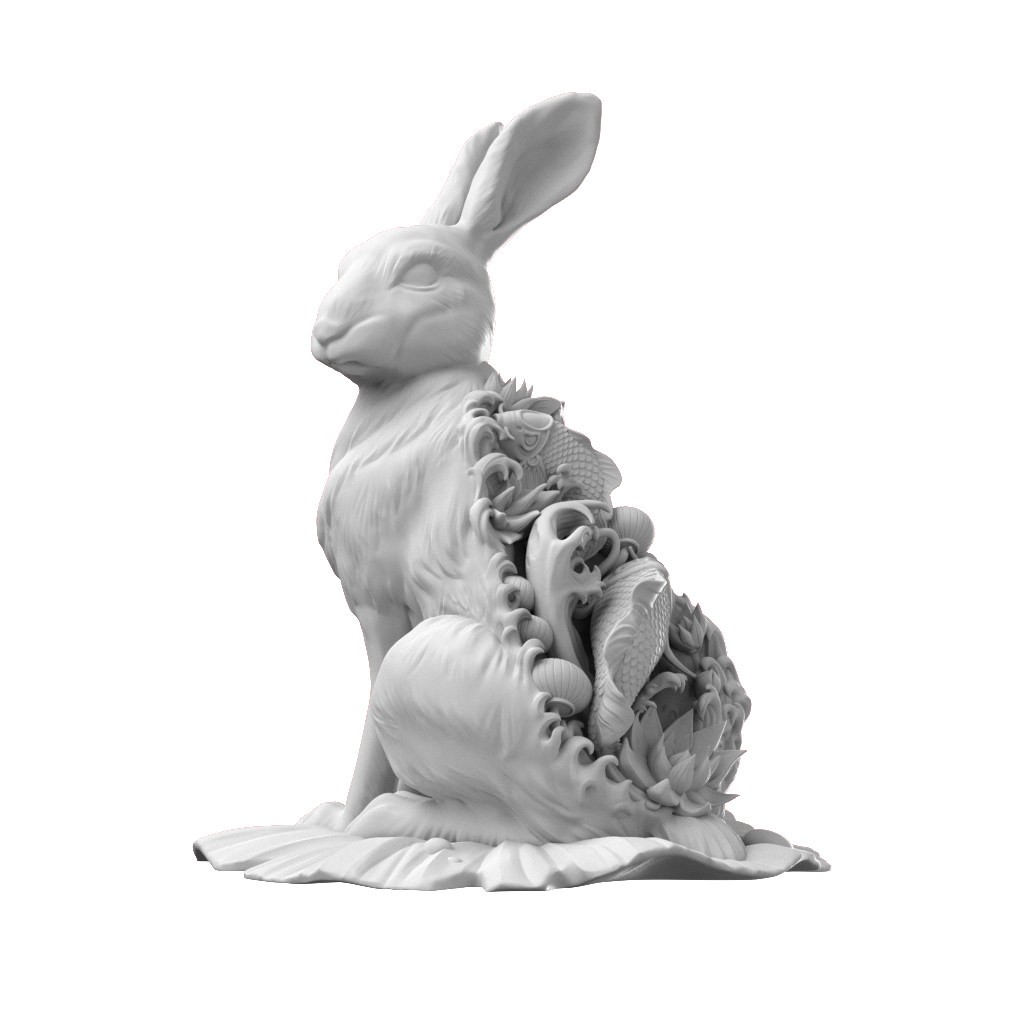 Mighty Jaxx Originals Water Rabbit Statues  (Prototype Shown) View 5