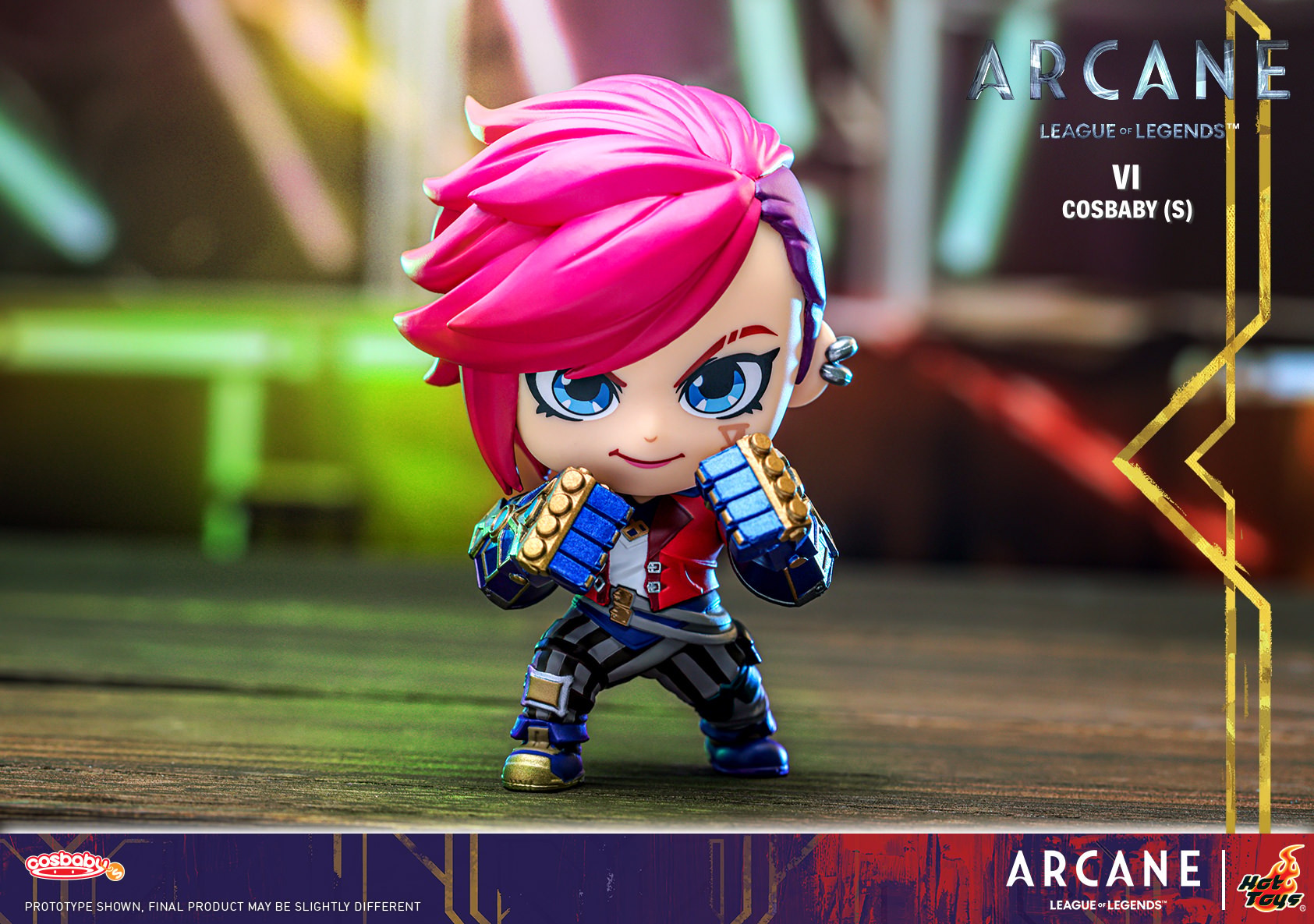 League of Legends Vi Cosbaby Collectible Figure  (Prototype Shown) View 4