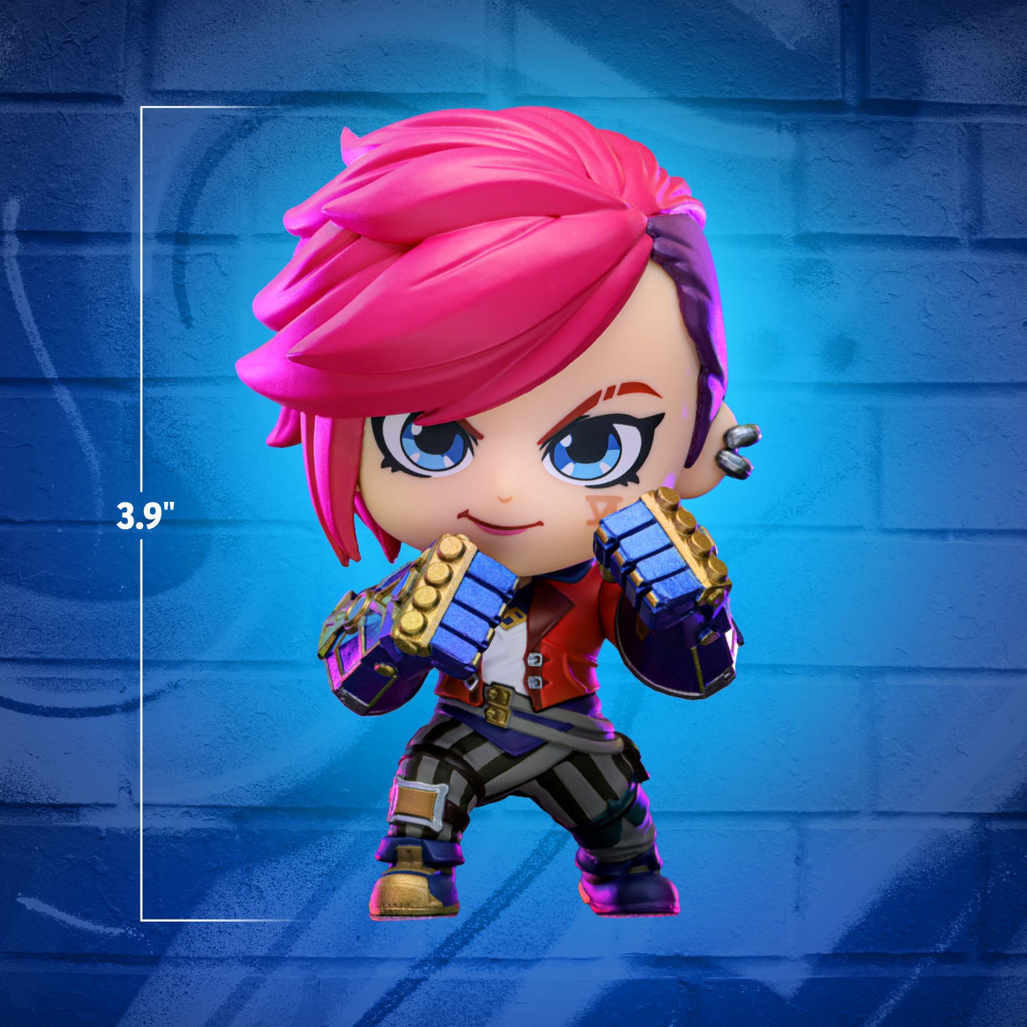 League of Legends Vi Cosbaby Collectible Figure  (Prototype Shown) View 2