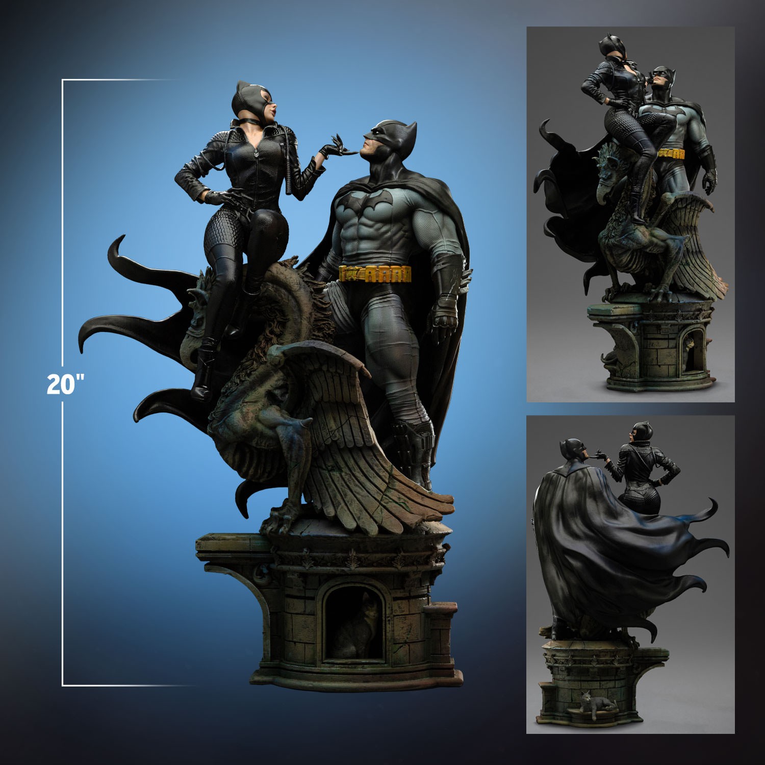 IRON STUDIOS : BATMAN & CATWOMAN sixth scale diorama Batman-and-catwoman_dc-comics_scale_66071dec816d7
