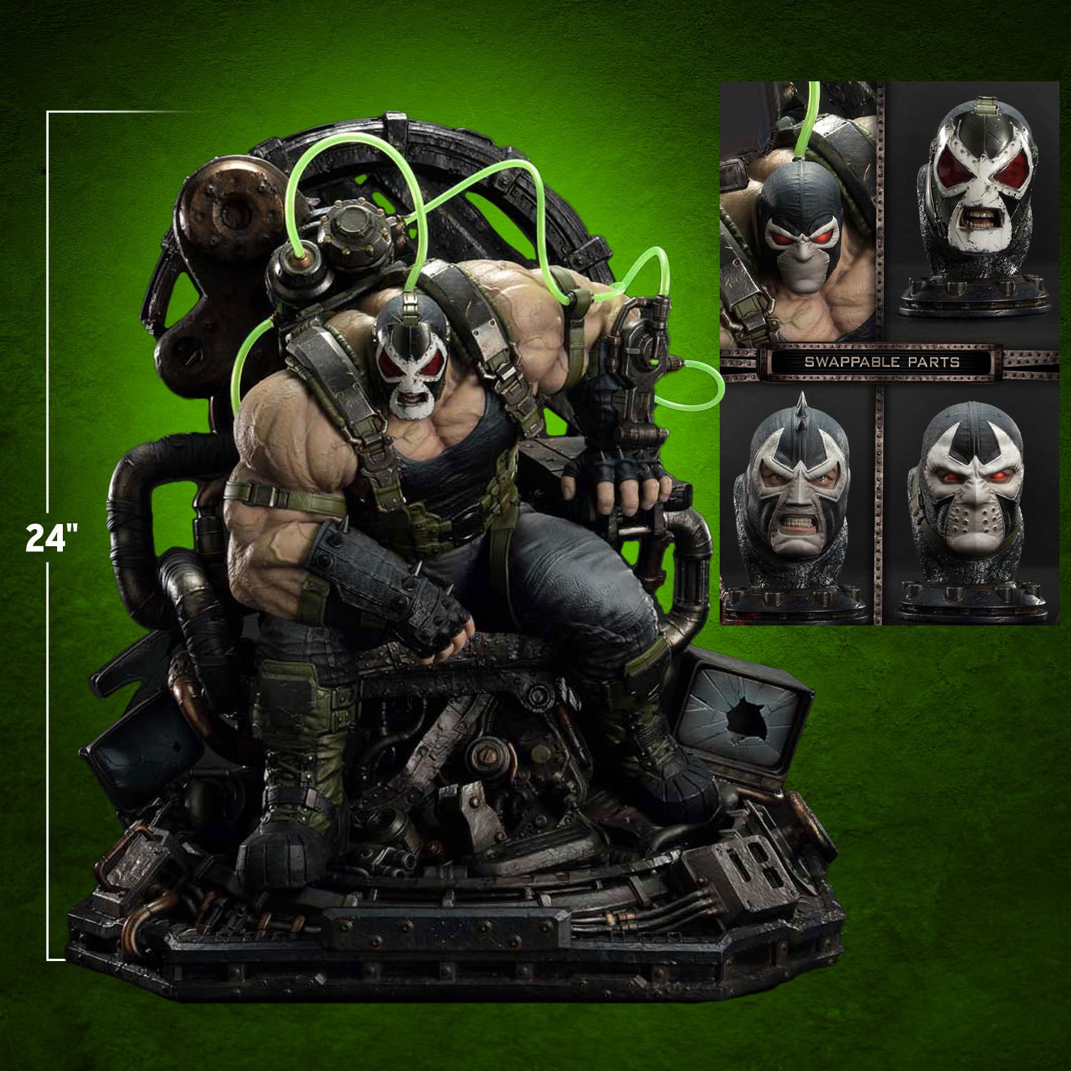 DC Comics Bane on Throne (Deluxe Version) Quarter Scale Statue  (Prototype Shown) View 2