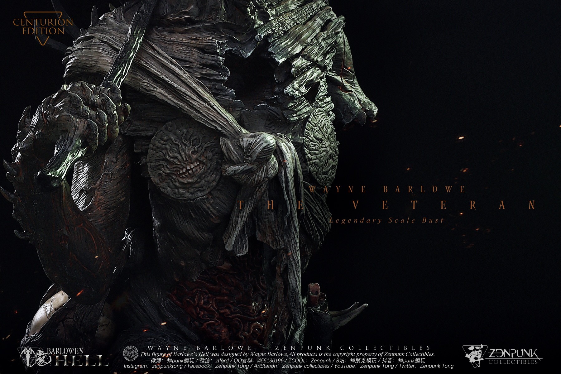 Zenpunk Collectibles The Veteran (Centurion Edition) Legendary Scale™ Bust  Collector Edition (Prototype Shown) View 5