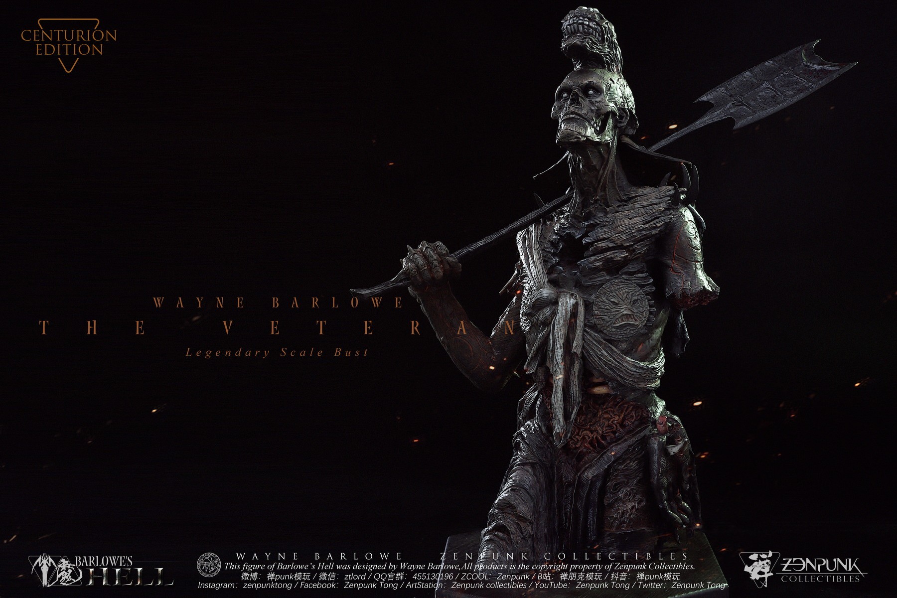 Zenpunk Collectibles The Veteran (Centurion Edition) Legendary Scale™ Bust  Collector Edition (Prototype Shown) View 8