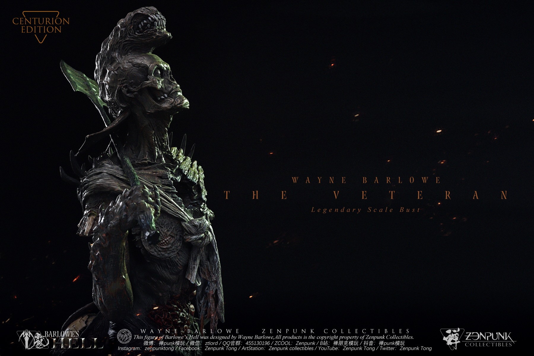 Zenpunk Collectibles The Veteran (Centurion Edition) Legendary Scale™ Bust  Collector Edition (Prototype Shown) View 10