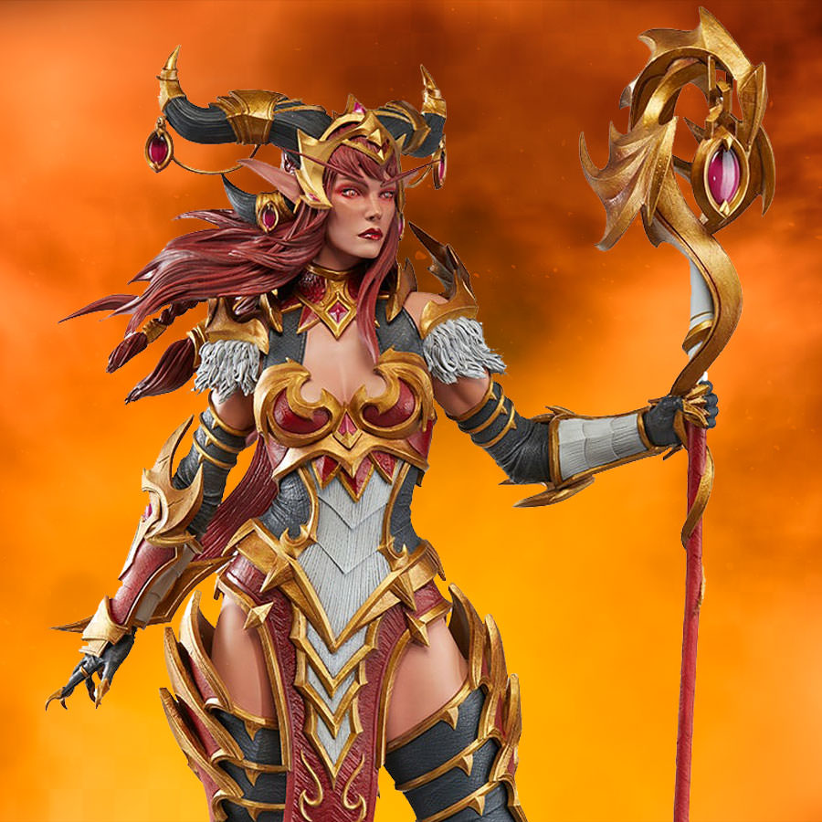 Warcraft Alexstrasza Statues  View 1