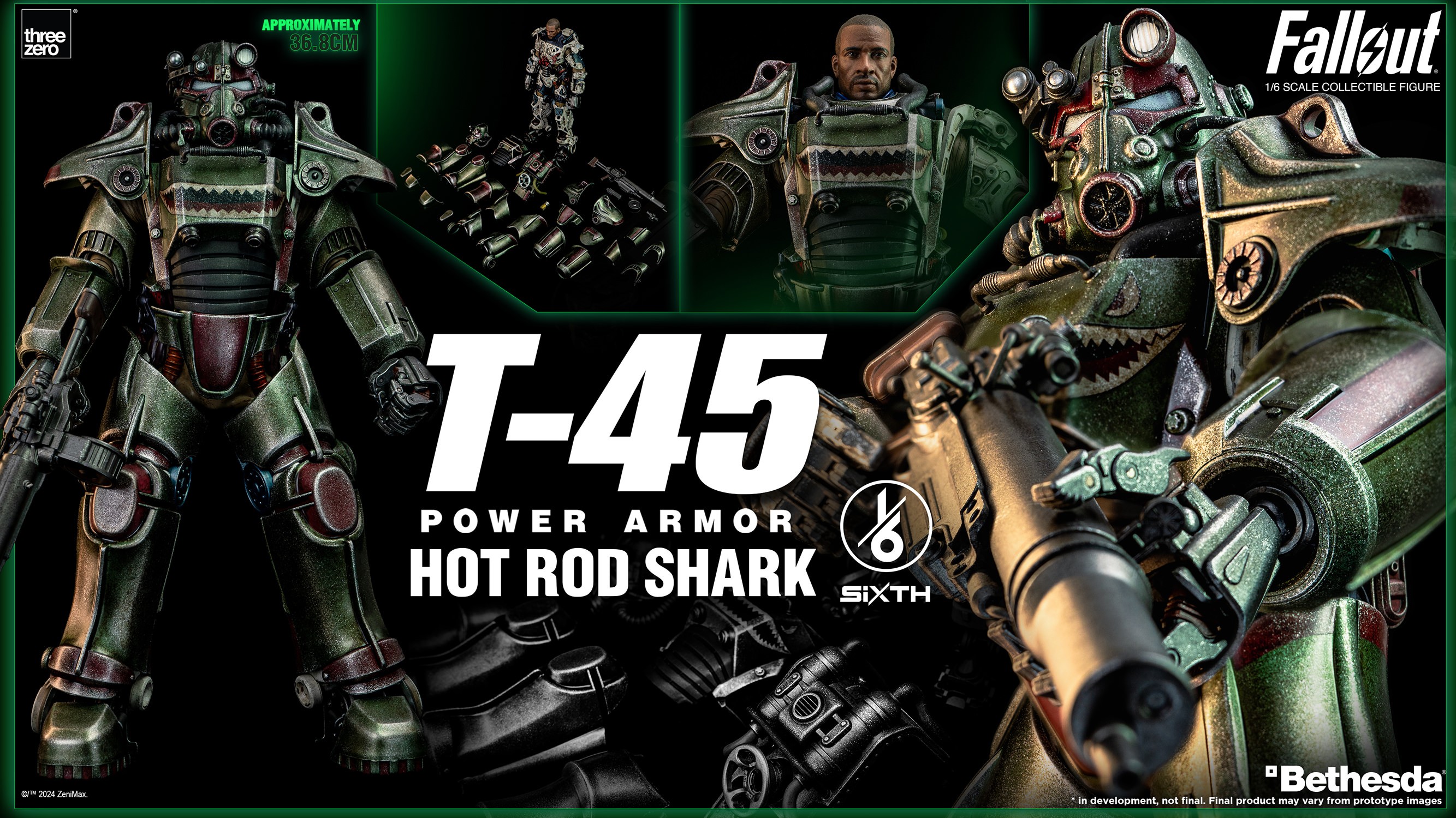 T-45 Hot Rod Shark Power Armor Sixth Scale Figure by