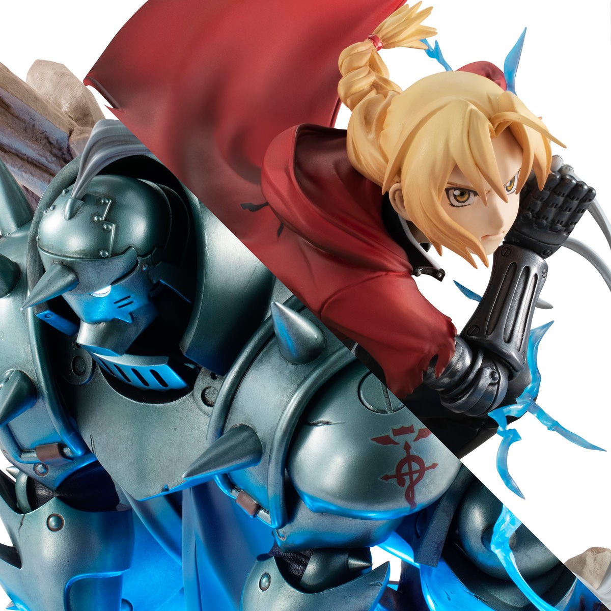 Fullmetal Alchemist Edward & Alphonse Elric Brothers Set (15th Anniversary Repeat) Collectible Figure  (Prototype Shown) View 3