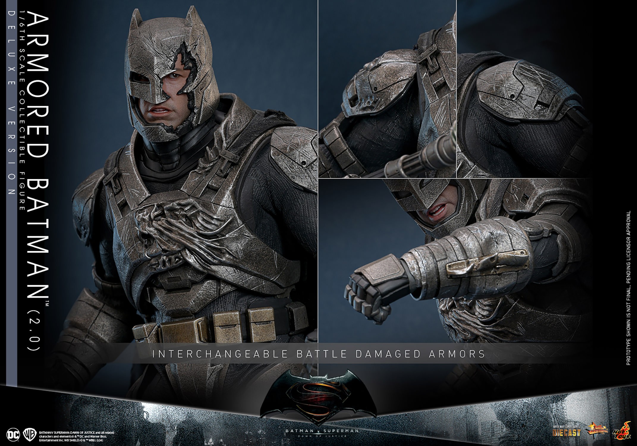 DC Comics Armored Batman (2.0) (Deluxe Version) Sixth Scale Figure  (Prototype Shown) View 18
