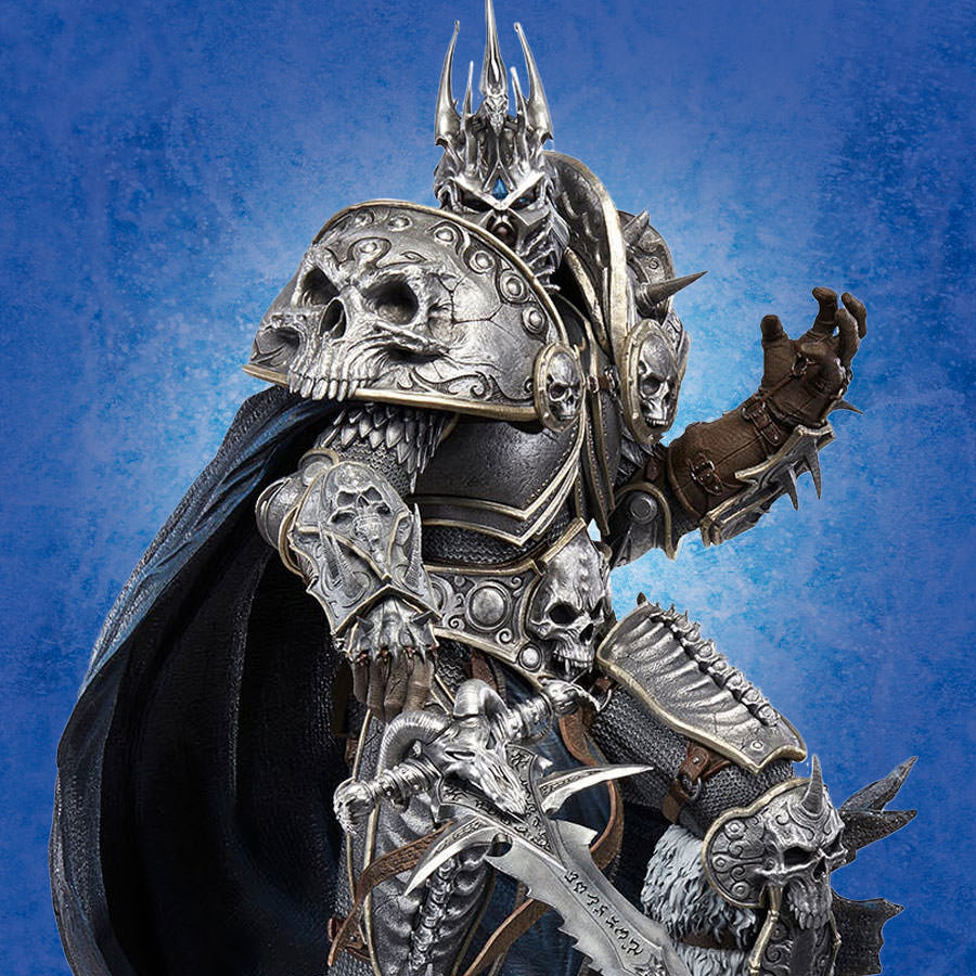 Warcraft Lich King Arthas Menethil Statues  (Prototype Shown) View 1