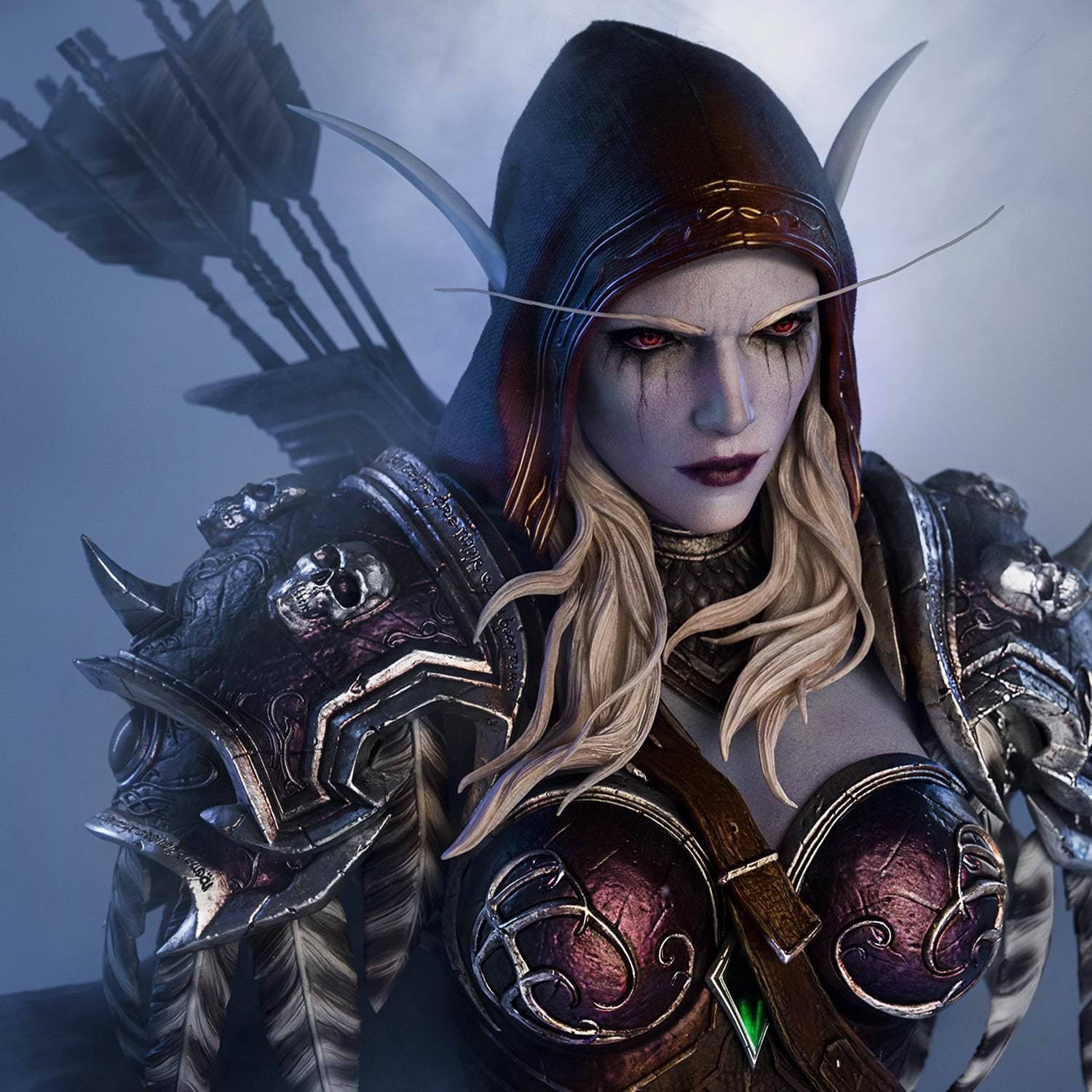 Warcraft Sylvanas Windrunner Bust  (Prototype Shown) View 5