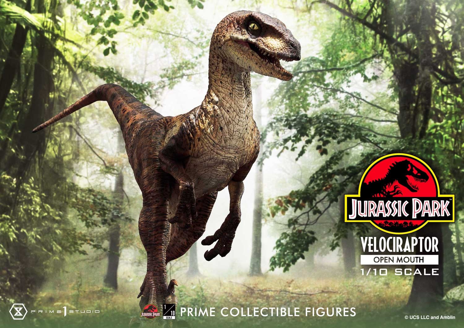 Velociraptor (Open Mouth) 1:10 Scale Statue by Prime 1