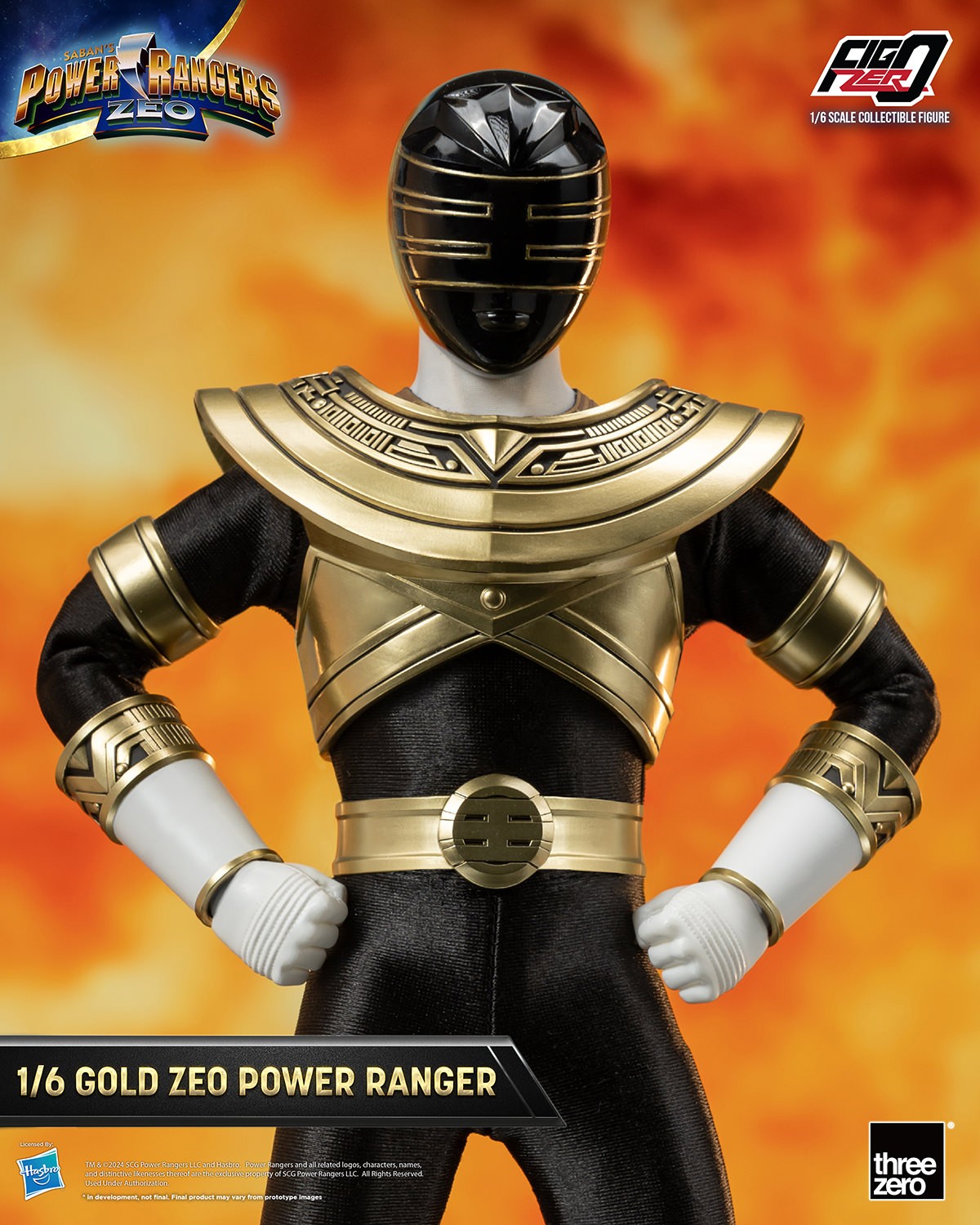 Power Rangers Zeo Gold Zeo Power Ranger Sixth Scale Figure  (Prototype Shown) View 7
