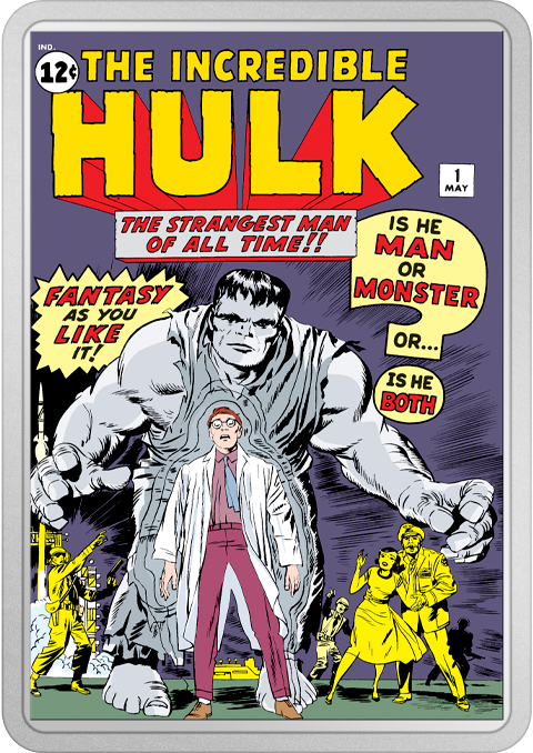 The Incredible Hulk #1 2oz Silver Coin Silver Collectible by