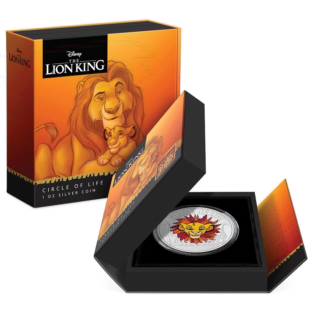 注目の福袋！ Lion King Circle of Life 1oz Silver Coin by New Zealand Mint トップス