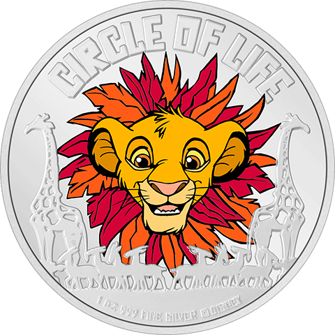 Disney Lion King Circle of Life 1oz Silver Coin Silver Collectible  (Prototype Shown) View 8