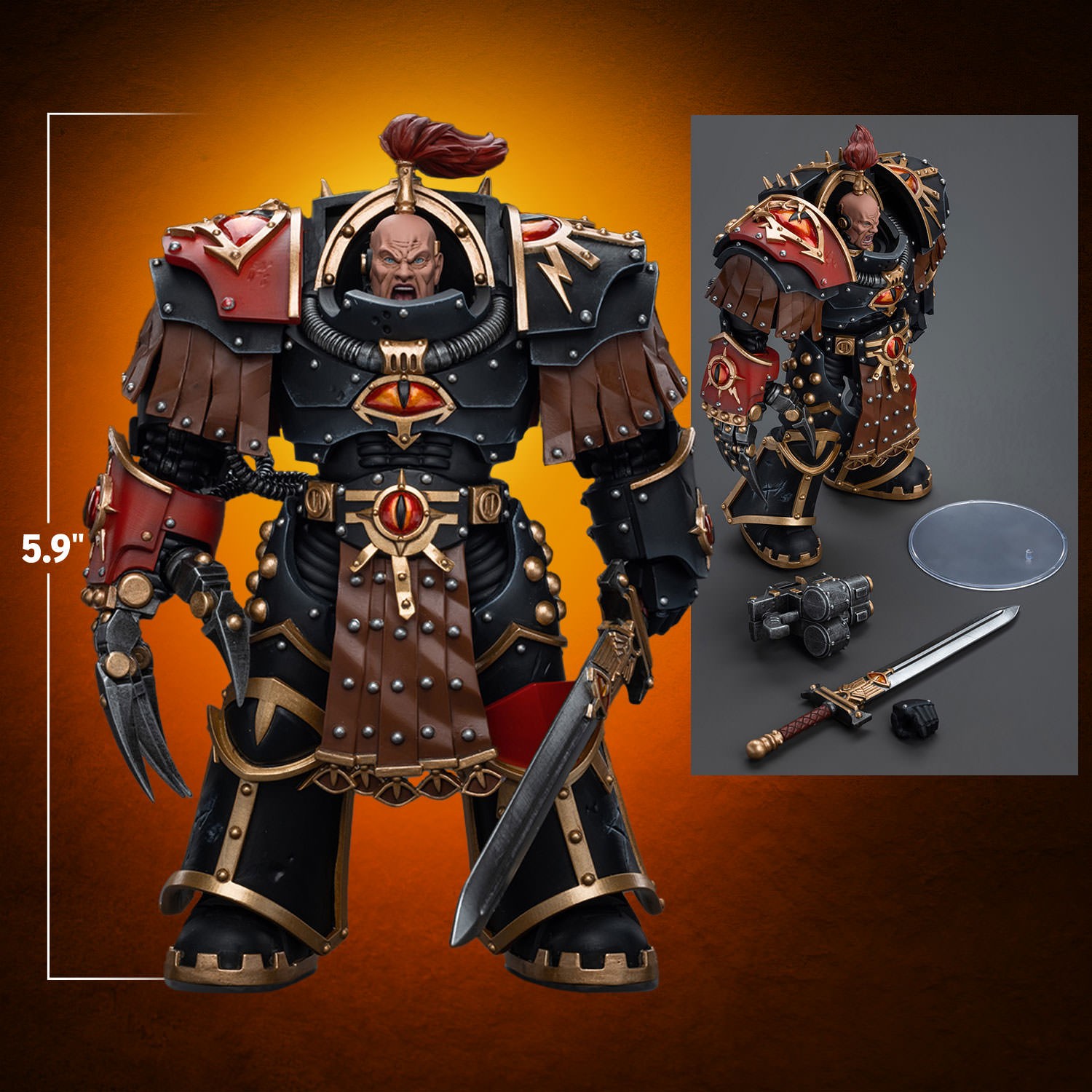 Ezekyle Abaddon First Captain of the XVlth Legion Action Figure by