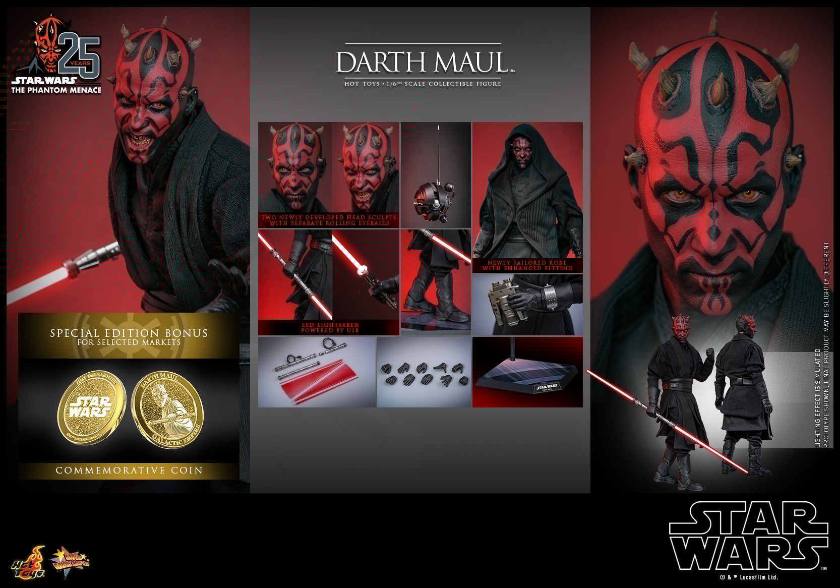 Darth Maul (2.0) Sixth Scale Figure by Hot Toys | Sideshow