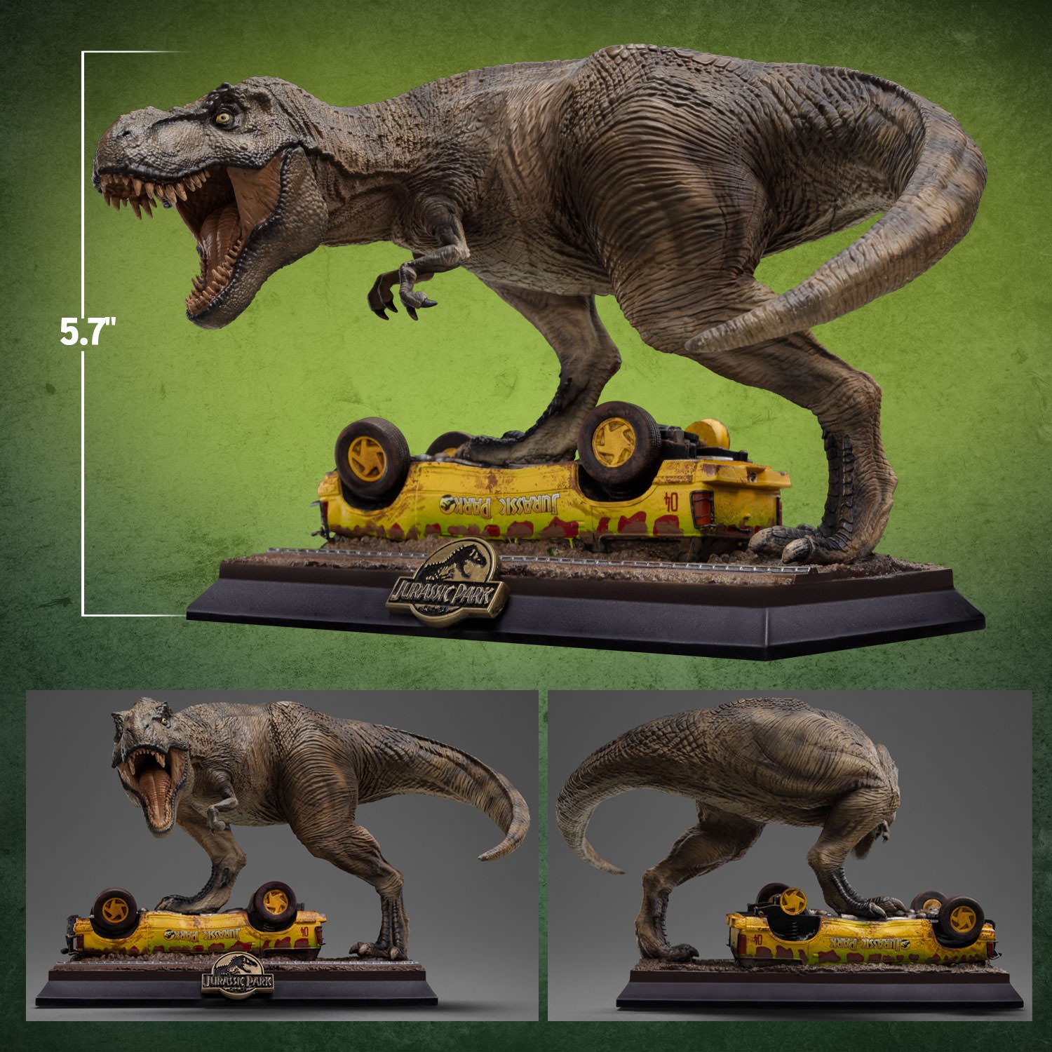 な*ん様 アイアンスタジオ　アイコンズ　Tレックス　アタック アイコンズ/ ジュラシック・パーク: T-REX スタチュー アタック ver