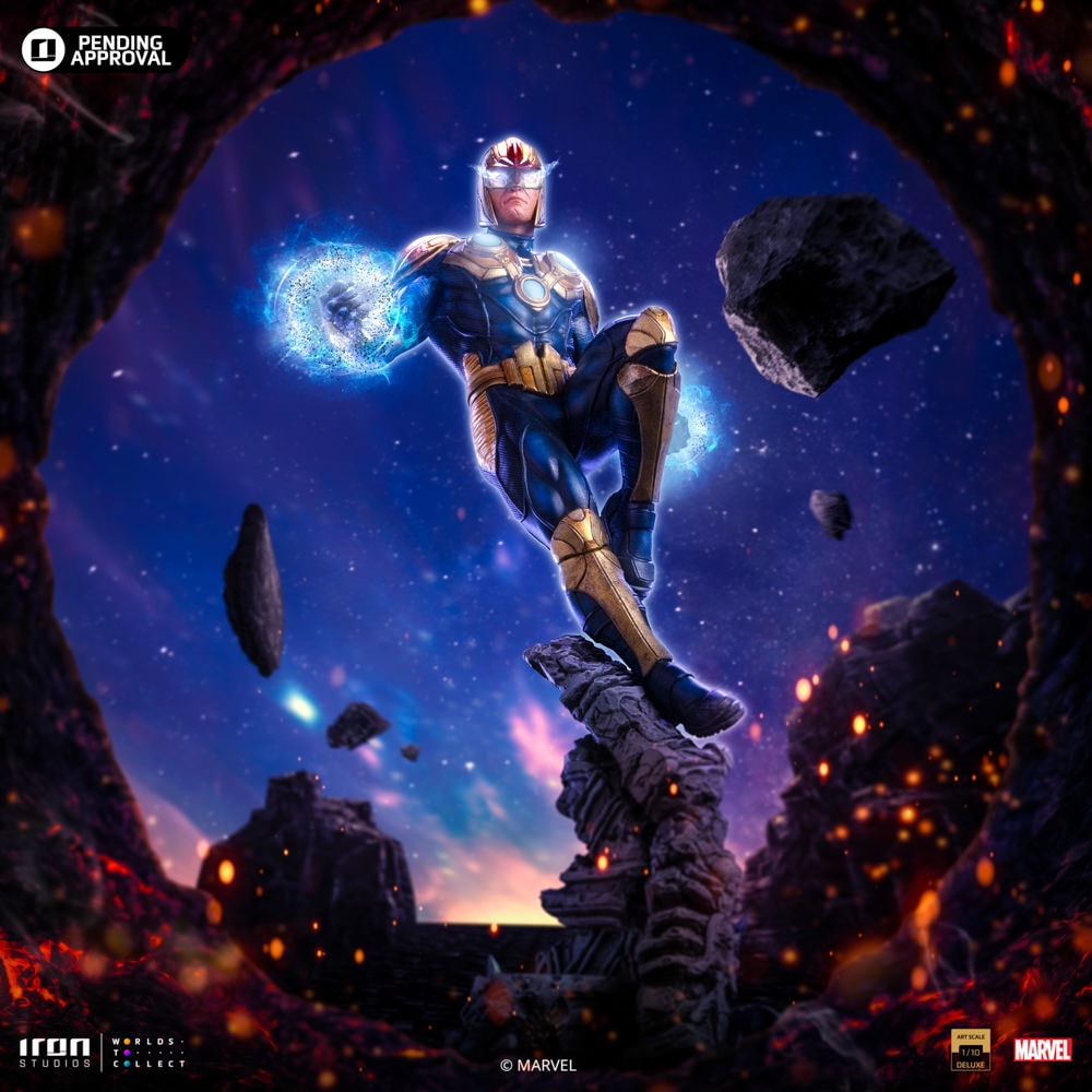 Marvel Nova Deluxe 1:10 Scale Statue  (Prototype Shown) View 1
