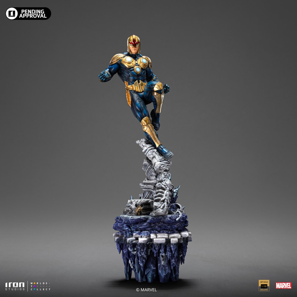 Marvel Nova Deluxe 1:10 Scale Statue  (Prototype Shown) View 6