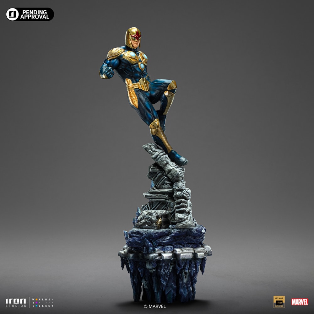 Marvel Nova Deluxe 1:10 Scale Statue  (Prototype Shown) View 7