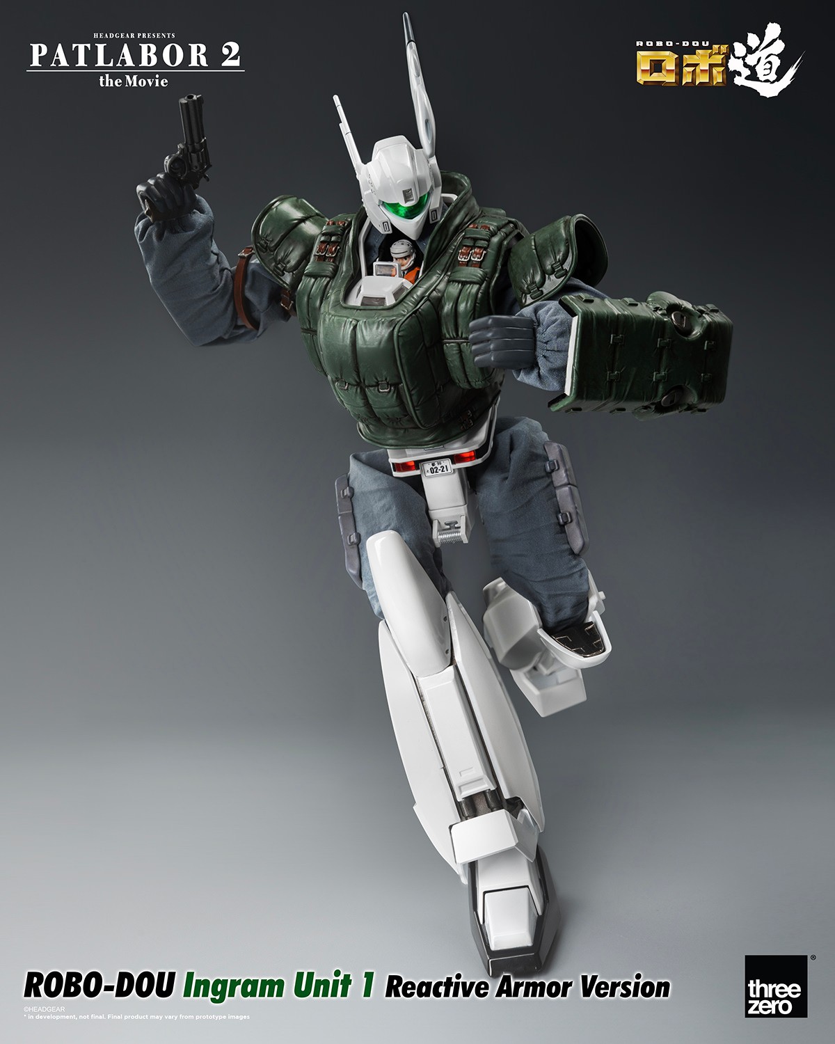 Mobile Police Patlabor ROBO-DOU Ingram Unit 1 Reactive Armor Version Action Figure  (Prototype Shown) View 1