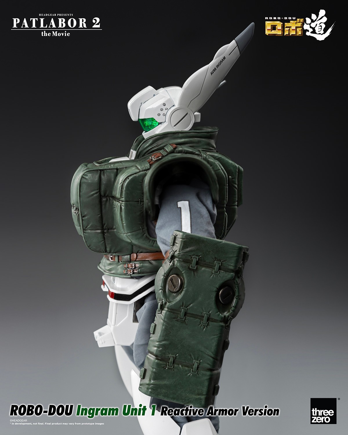 Mobile Police Patlabor ROBO-DOU Ingram Unit 1 Reactive Armor Version Action Figure  (Prototype Shown) View 9