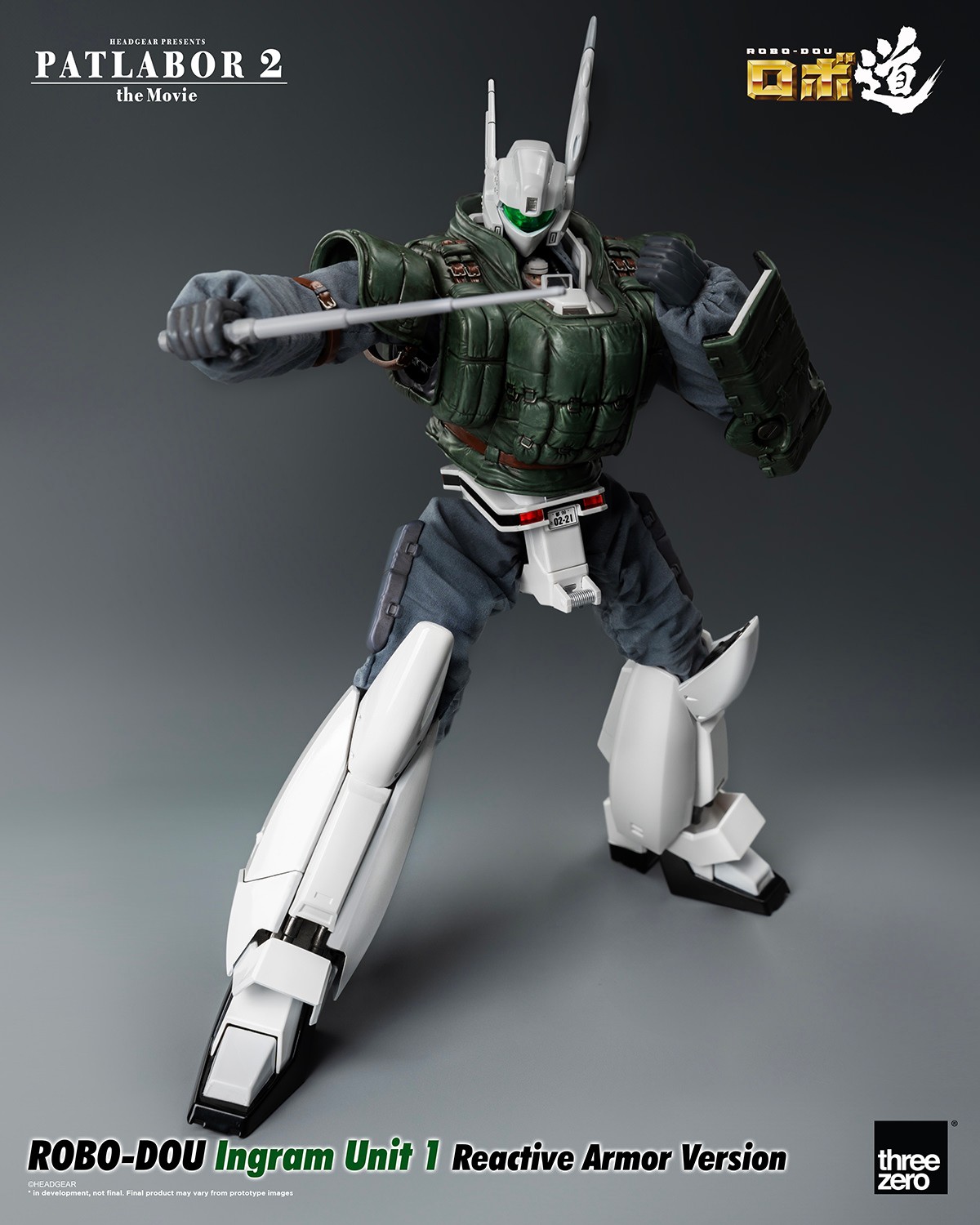Mobile Police Patlabor ROBO-DOU Ingram Unit 1 Reactive Armor Version Action Figure  (Prototype Shown) View 10