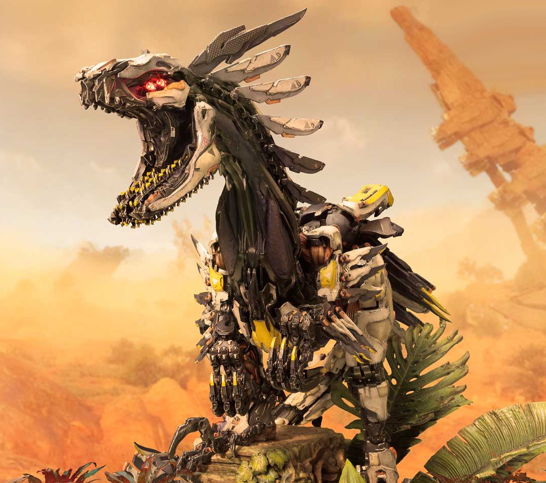 Horizon Forbidden West Clawstrider (Bonus Version) Quarter Scale Statue  (Prototype Shown) View 1