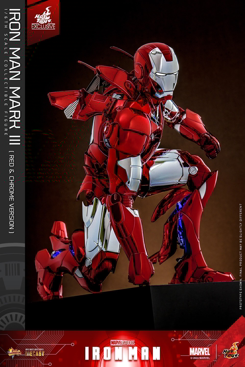 Iron Man Mark III (Red & Chrome Version) Sixth Scale Figure Iron Man Mark III (Red & Chrome Version) Sixth Scale Figure