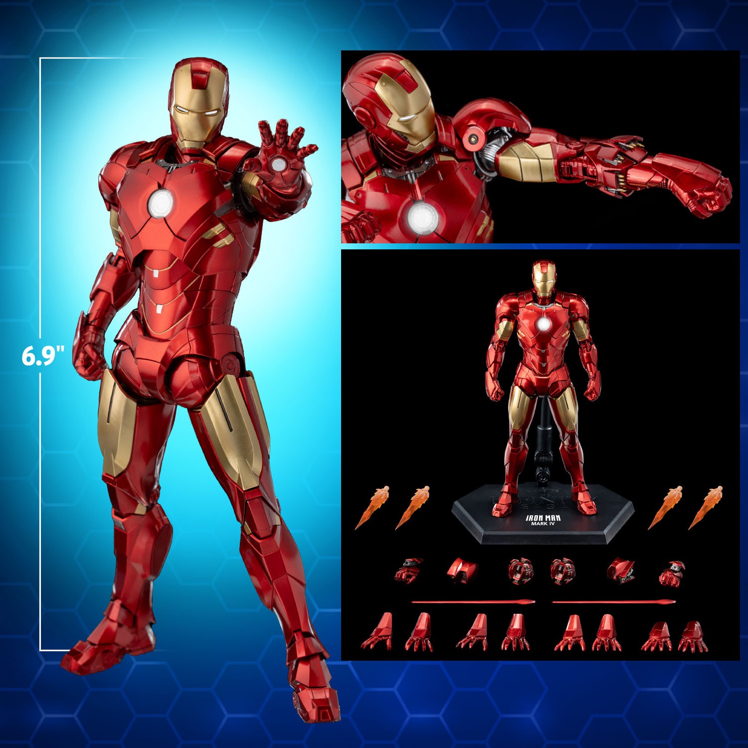 DLX Iron Man Mark 4 Collectible Figure by Threezero